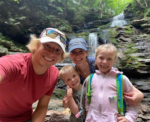 My family at Ricketts Glen this summer! 